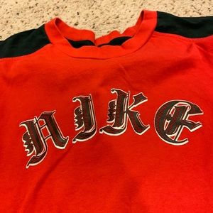 Nike bold writing heavy t shirt unique xxxL new